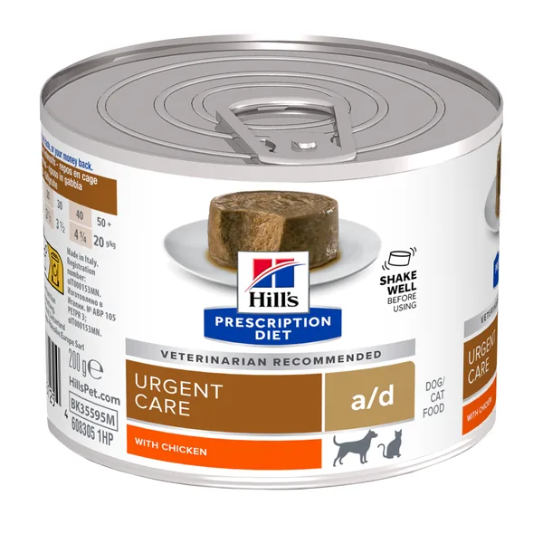 Hill's Prescription Diet Canine/Feline a/d - Latas Humedas Perros y Gatos 12 X 200 g