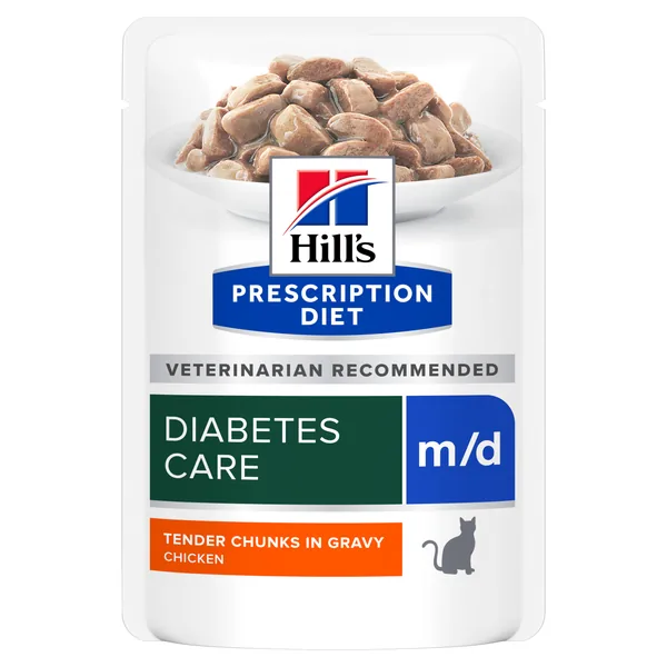 Hill's Prescription Diet Feline m/d sobres para gato 12 x 85 g