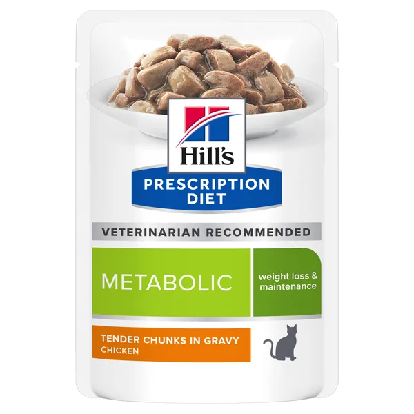 Hill's Prescription Diet Feline Metabolic sobres para gato 12 x 85 g