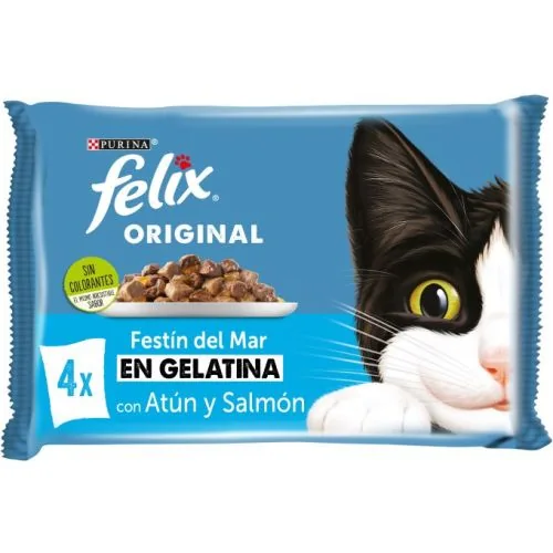 Purina Felix Original Festín del Mar en Gelatina 85 g