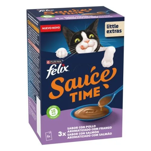 Purina Felix Soup Sauce Time sabor con Pollo y Salmón 40 g