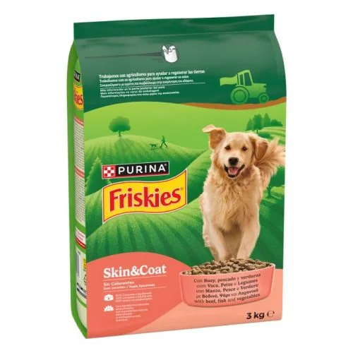 Purina Friskies Skin&Coat con Buey, Pescado y Verduras 3 kg