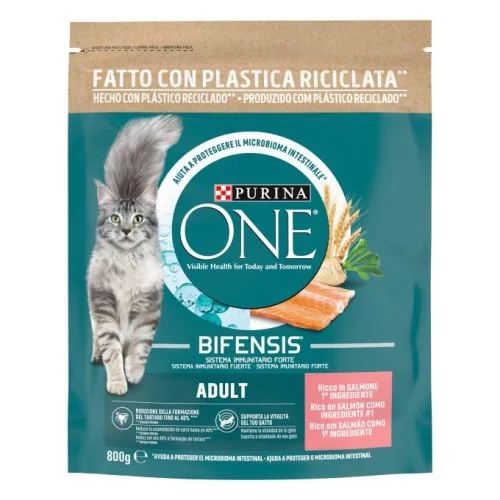 Purina One Bifensis Adulto Gato seco Rico en Salmón 800 g