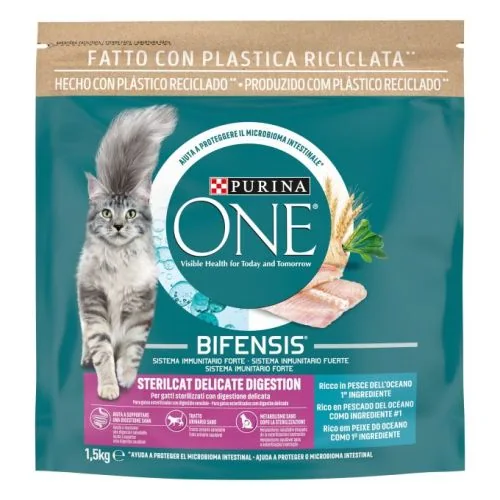 Purina One Bifensis Esterilizado Delicate 1,5 kg