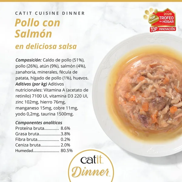 Catit Cuisine Dinner Pollo con Salm¾n, 75g