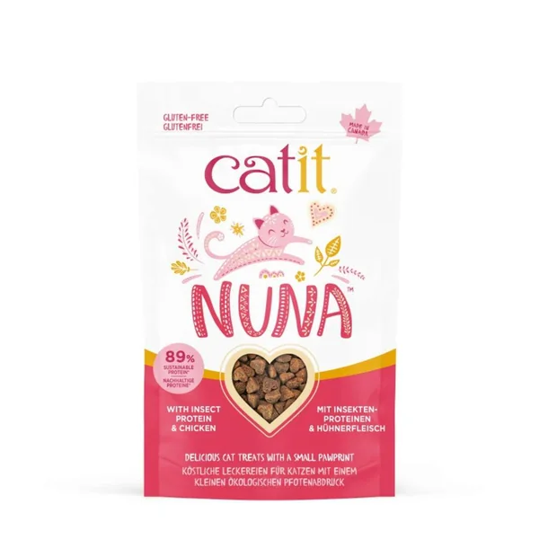 Catit Nuna Snack ProteÝna Insecto y Pollo, 60g